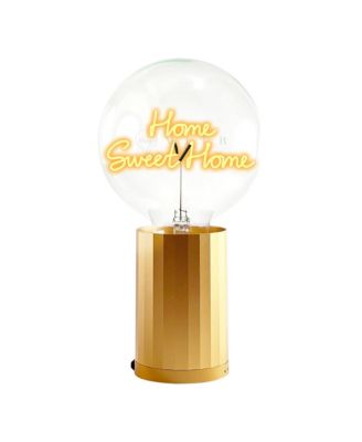 Bulb Home Sweet Home Amber with Base Table Lamp Portable