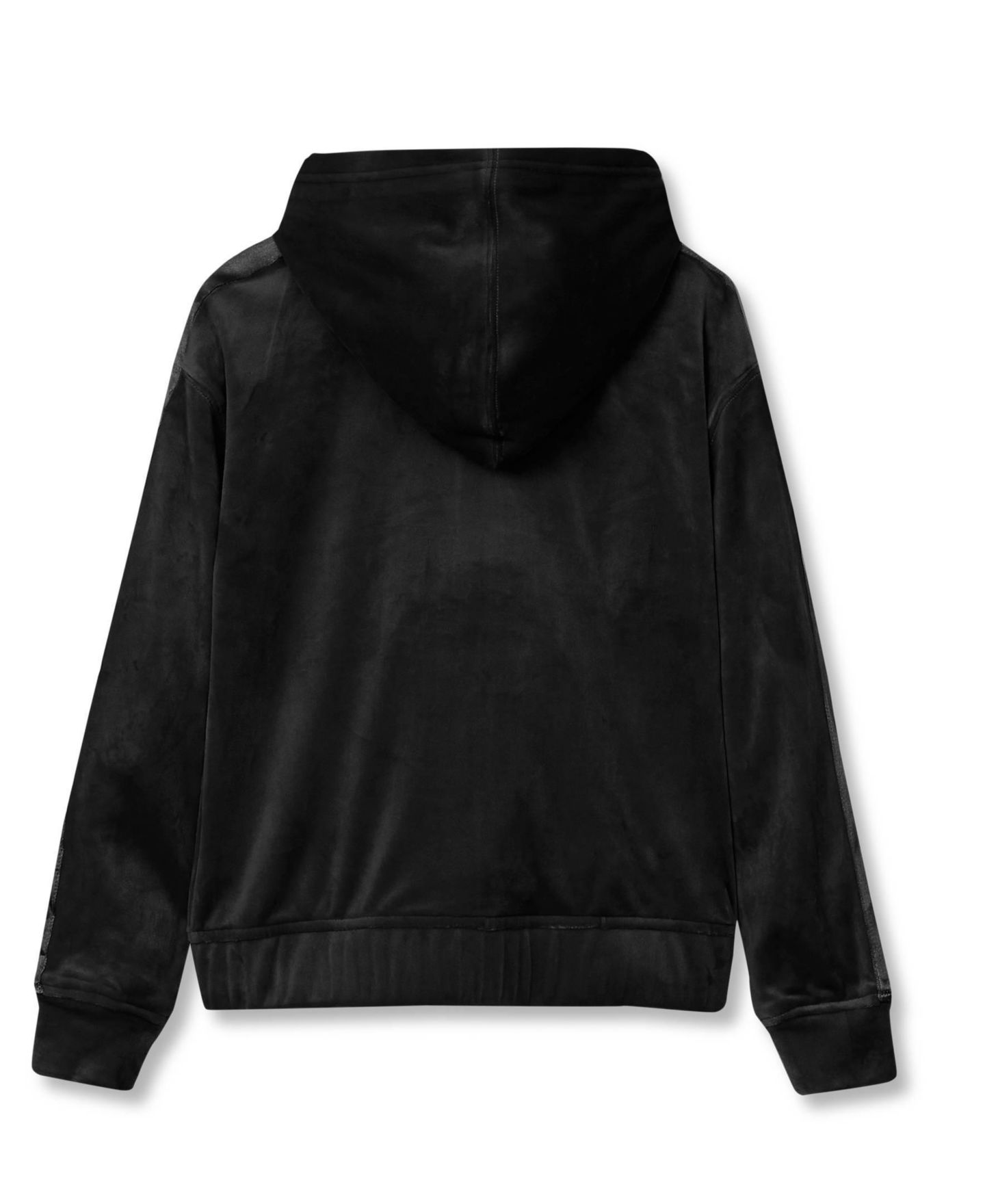 Худи Lands' End Velour Full-Zip для девочек, цвет: Чёрный — фото 2
