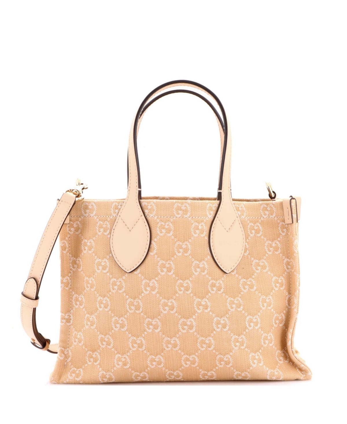 Pre-Owned Gucci Medium Ophidia Shopper Tote Gg Denim - Natural