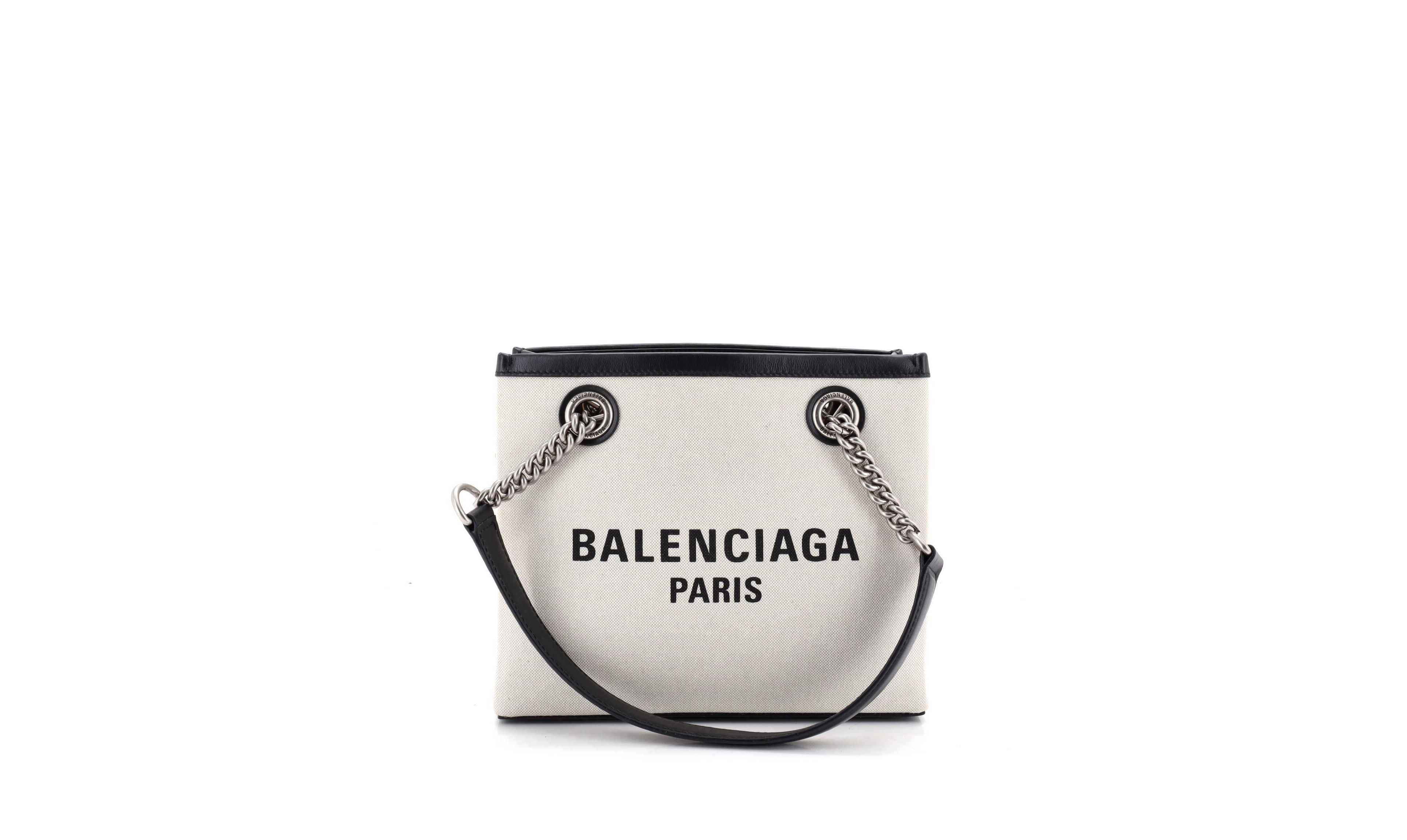 Pre-Owned Balenciaga Small Duty Free Printed Canvas Tote