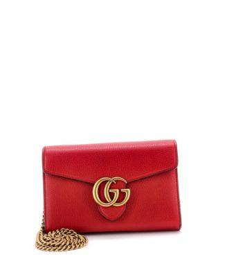 GG Marmont Mini Chain Crossbody Wallet