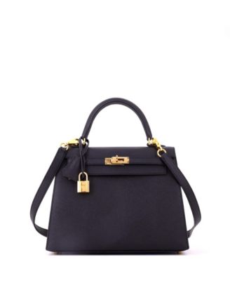 Pre-Owned Herm&eacute;s Kelly 25 Leather Gold-Tone Hardware Satchel