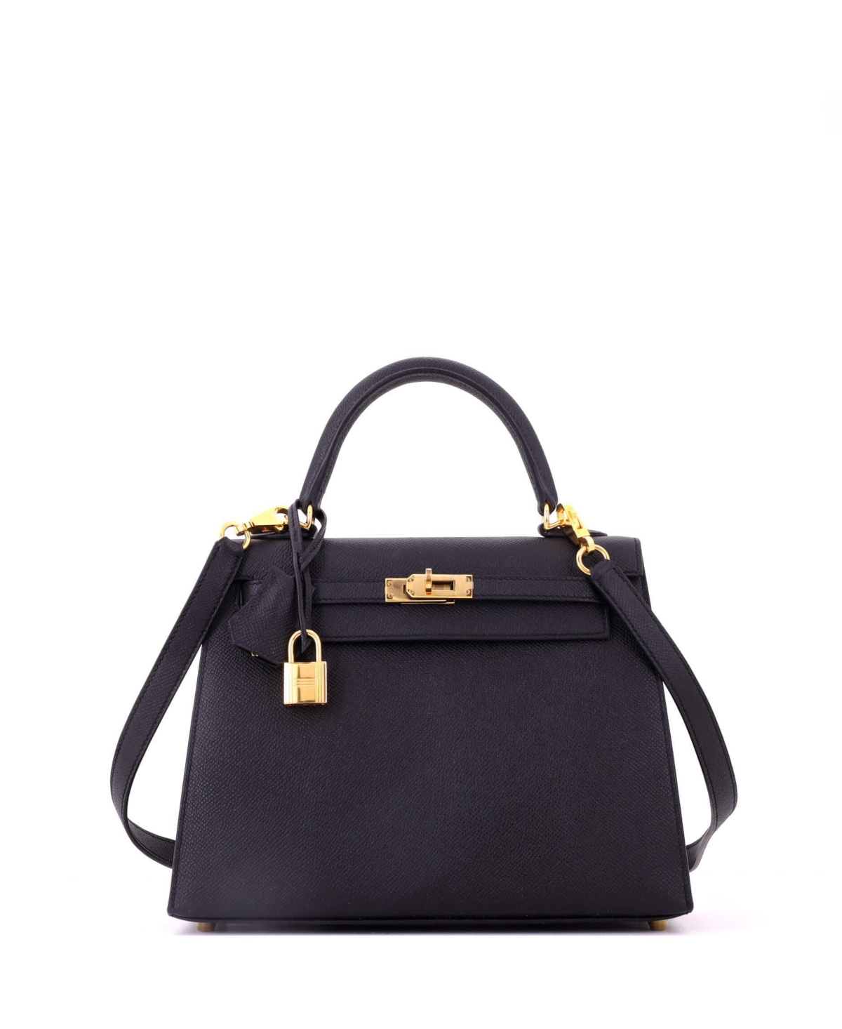 Pre-Owned Hermes Kelly 25 Leather Gold-Tone Hardware Satchel