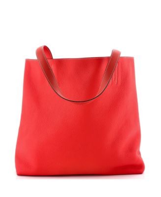 Pre-Owned Hermes 45 Double Sens Tote Clemence and Swift