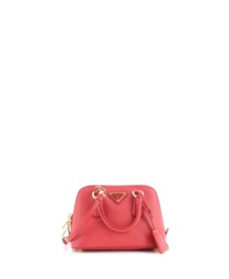 Mini Saffiano Leather Promenade Bag