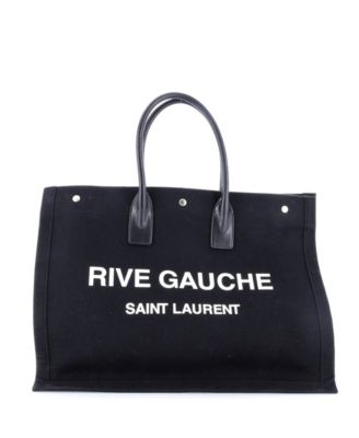 Rive Gauche Large-Canvas Work Tote, 19"W x 14"H x 6"D