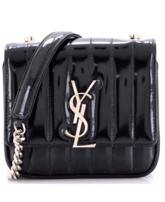 Small Vicky Crossbody Bag Vertical Quilted Patent