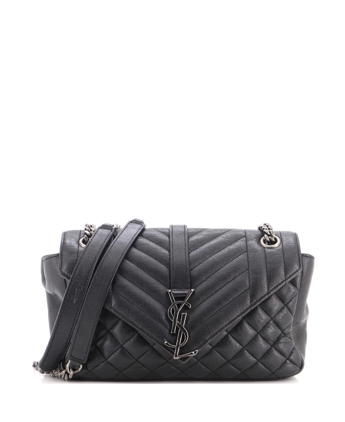 Pre-Owned Saint Laurent Medium Classic Monogram Slouchy Envelope Satchel