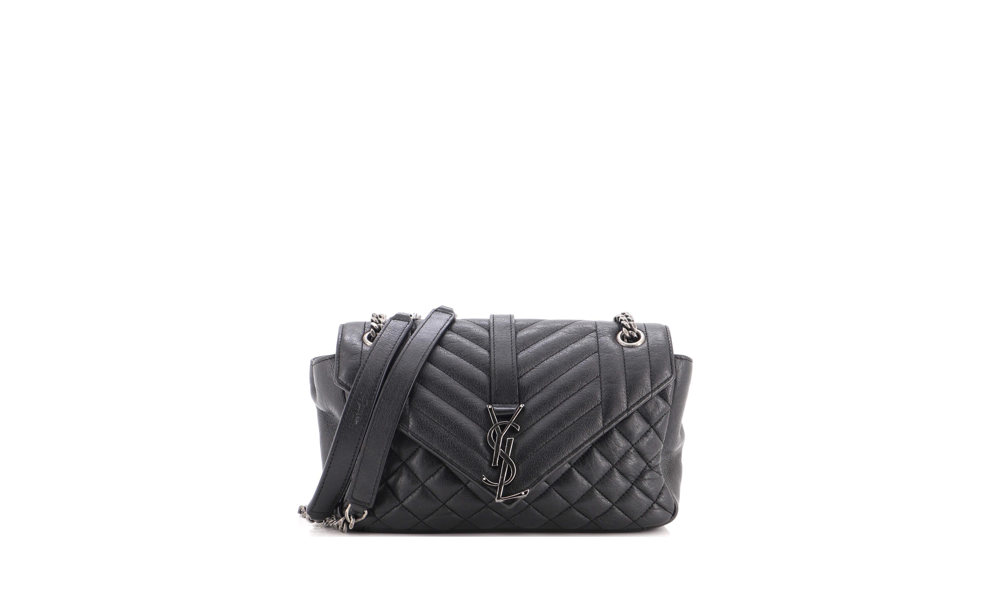 Pre-Owned Saint Laurent Medium Classic Monogram Slouchy Envelope Satchel