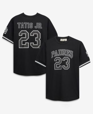 Men's Fernando Tatis Jr. Black/White San Diego Padres Big Tall Heavyweight Mesh Jersey