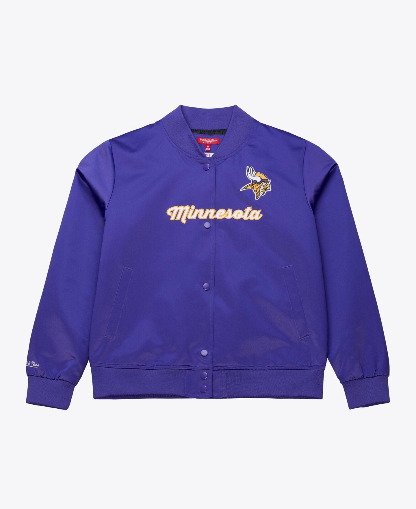 Женская куртка Mitchell & Ness Purple Minnesota Vikings Full-Snap Satin — фото 2