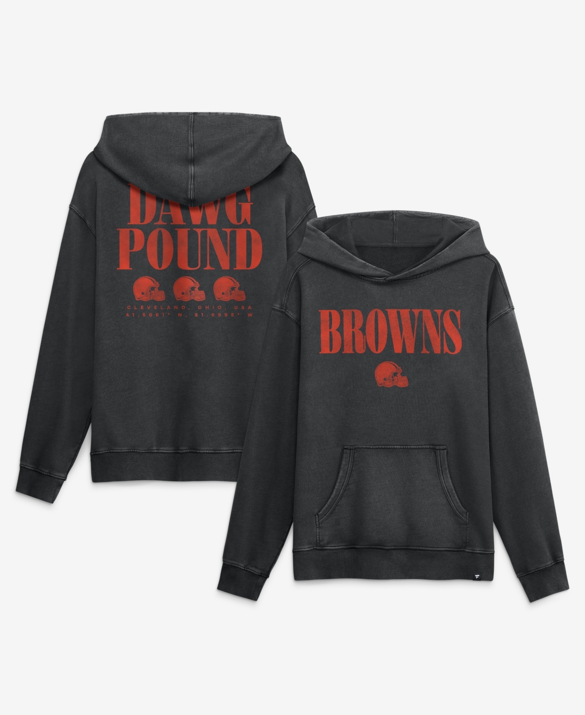 Men's Fanatics Black Cleveland Browns Relaxed Intense Rivalry French Terry Hoodie