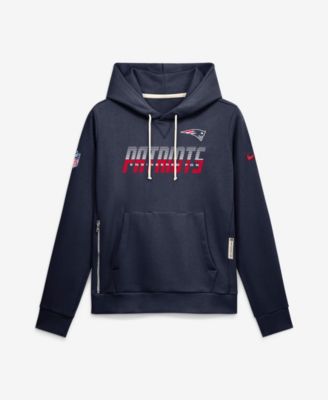 Women's New England Patriots Sideline Standard Issue Fleece Loose-Fit Hoodie