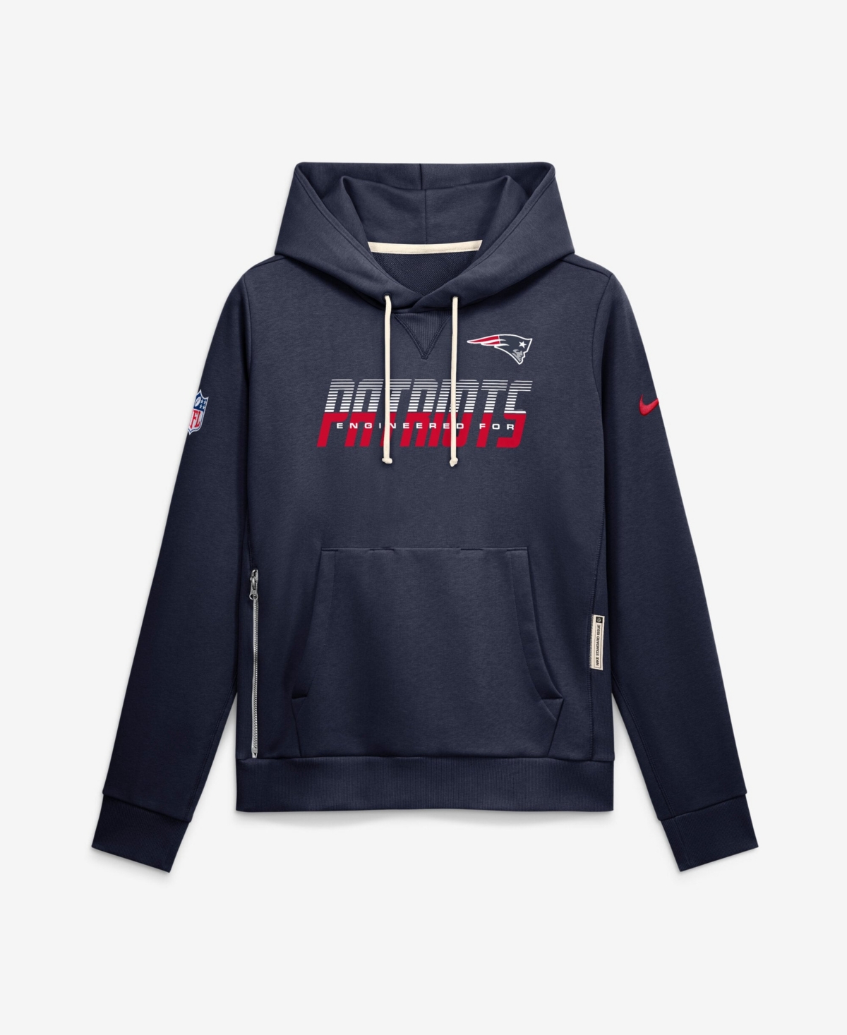 Nike Women's New England Patriots Sideline Standard Issue Fleece Loose-Fit Hoodie