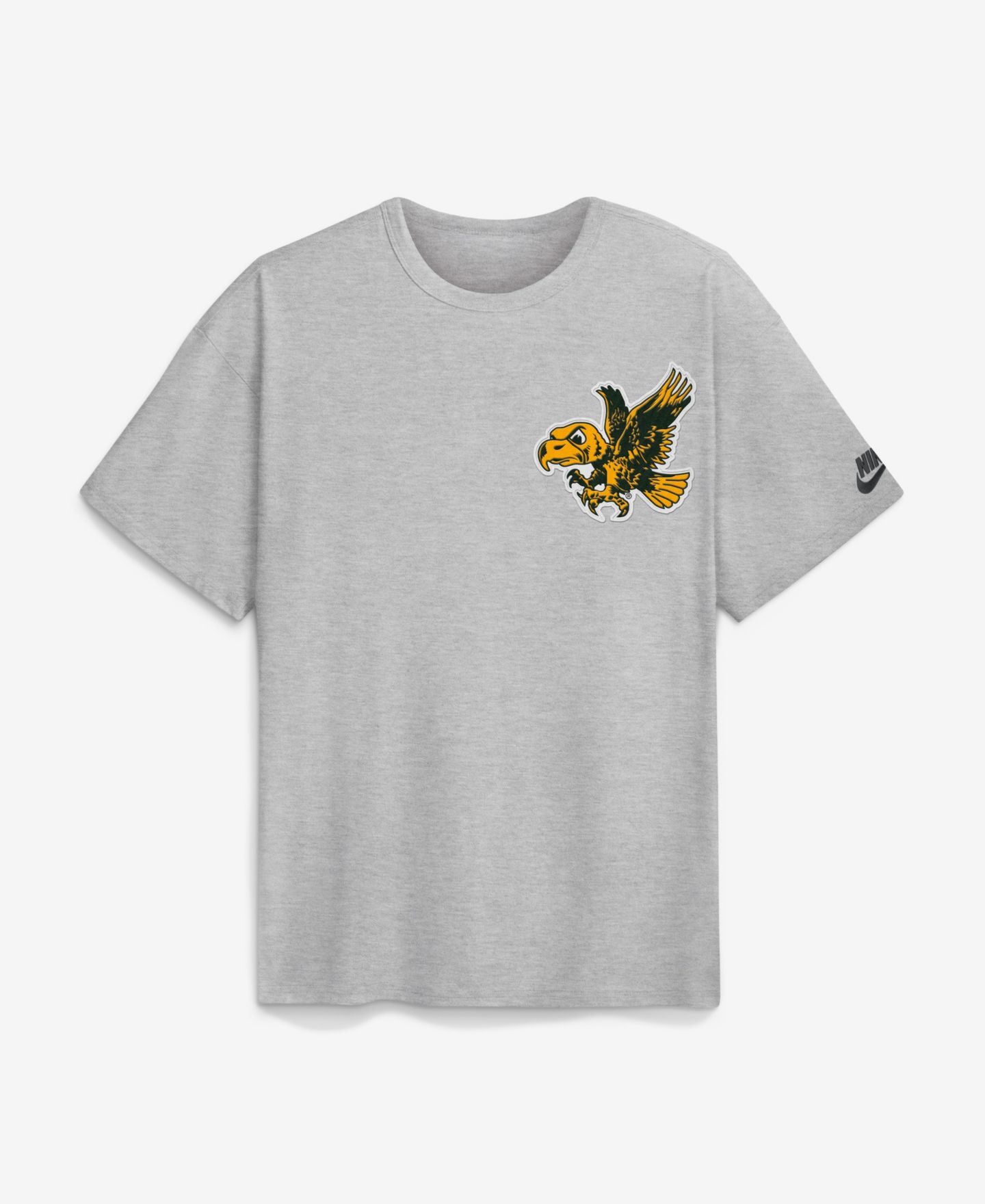 Мужская футболка Nike Heather Gray Iowa Hawkeyes Legacy Logo Max90 — фото 1