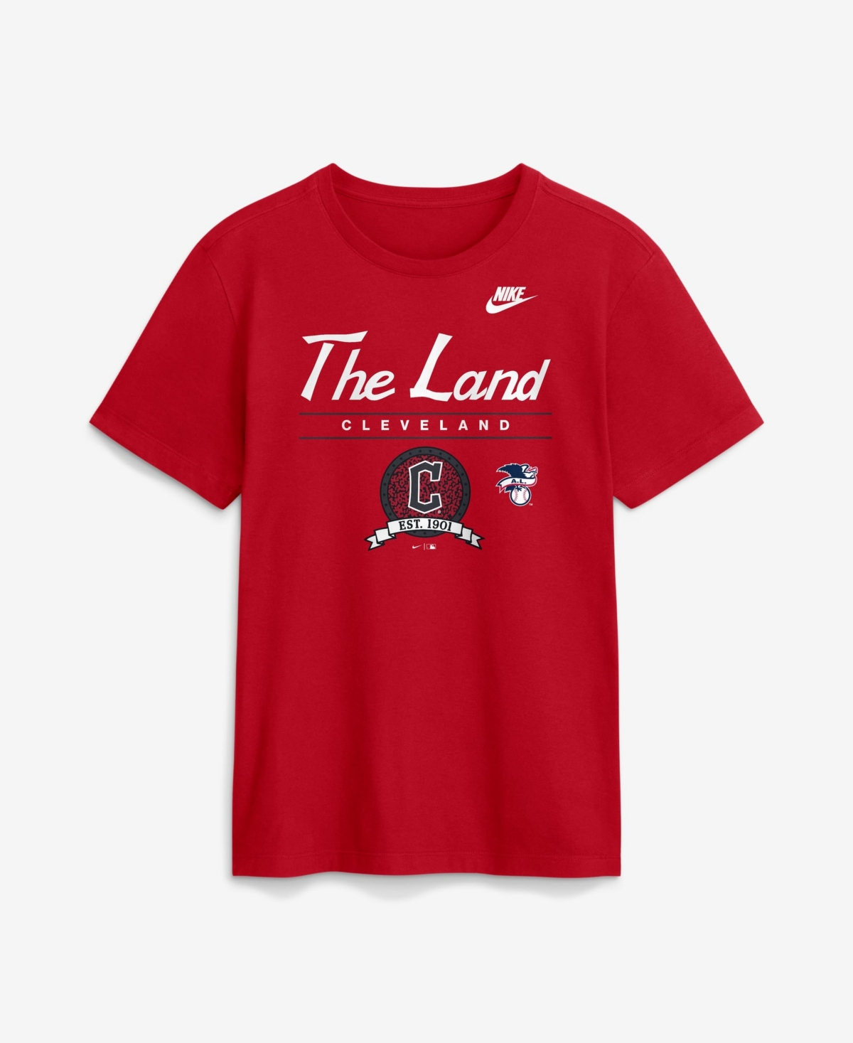 Nike Men's Cleveland Guardians Cooperstown Graphic T-Shirt - Red