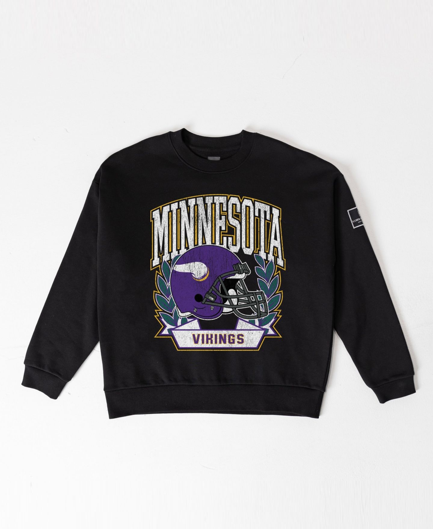 Женская толстовка Gameday Couture Black Minnesota Vikings Oversized Victory Lane Black Label Premium Fleece — фото 2
