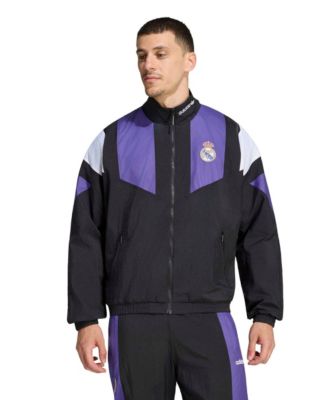 Men's Black Real Madrid EQT Full-Zip Track Jacket