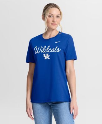 Women's Royal Kentucky Wildcats Script Mantra Logo T-Shirt