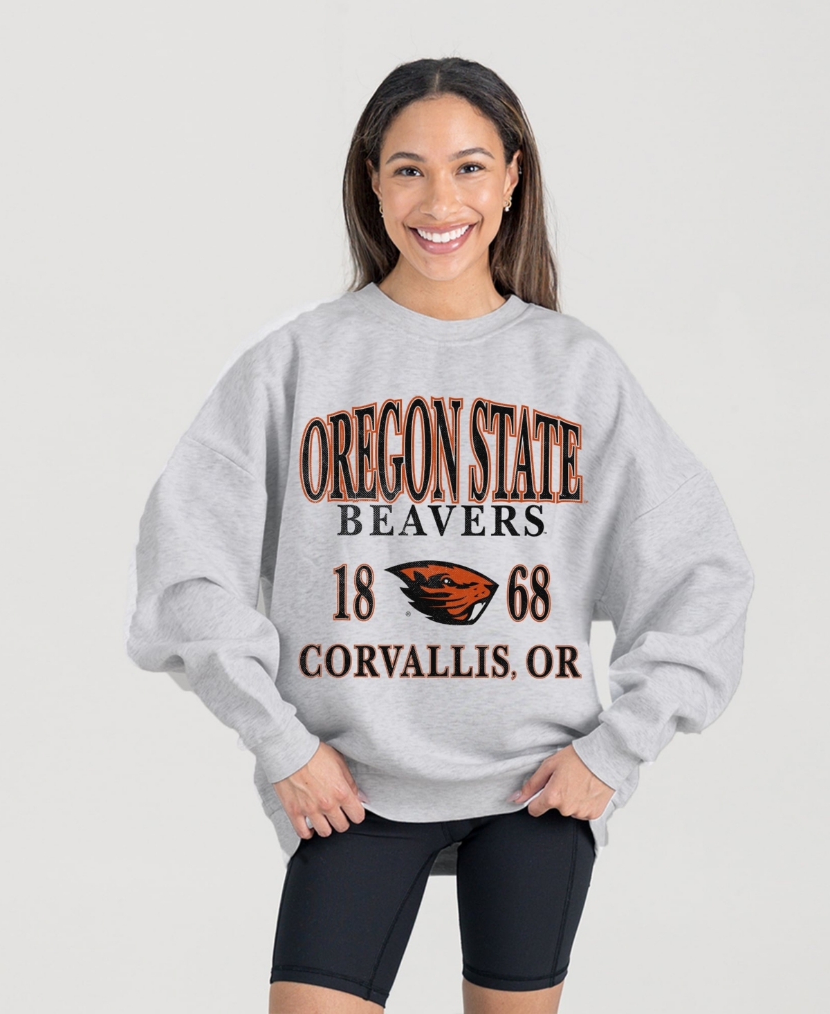 Gameday Couture Women's Oregon State Beavers Fleece Long-Sleeve Graphic Pullover Sweatshirt