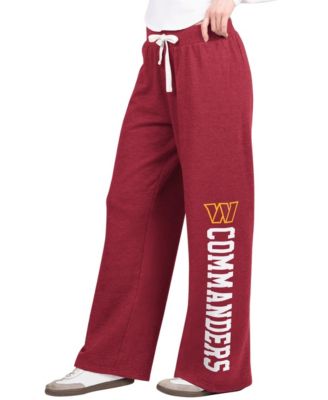 Women's Burgundy Washington Commanders Field Wide Leg Sweatpants