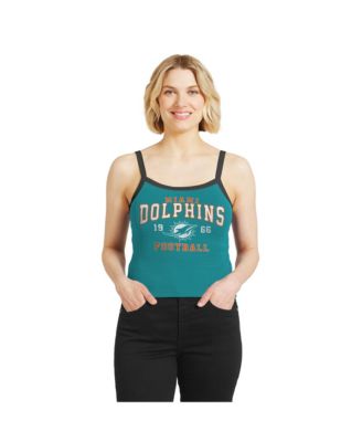 Women's  Aqua Miami Dolphins Colorblock Tank Top