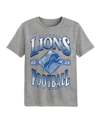 Preschool Dark Heather Gray Detroit Lions Of Days Past T-Shirt