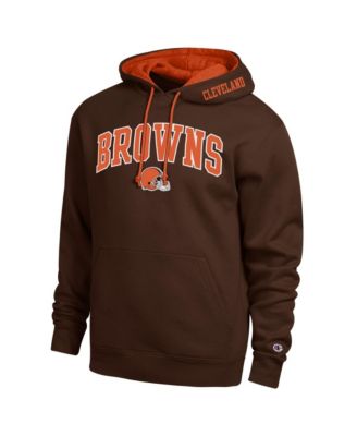 Men's  Brown/Orange Cleveland Browns Contrast Hoodie