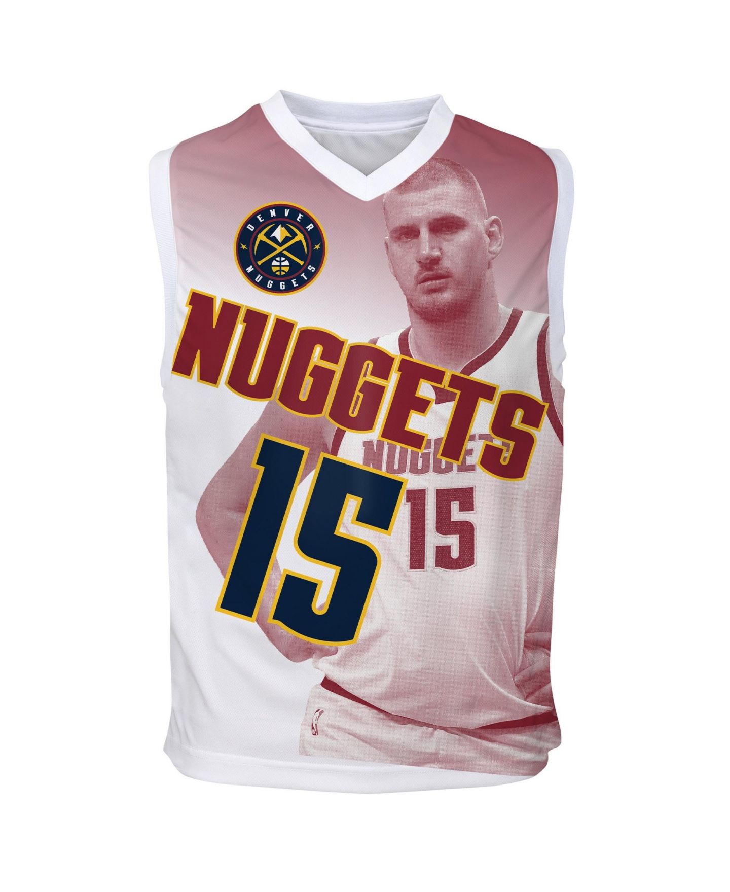 Детский топ Outerstuff Nikola Jokic Red Denver Nuggets Hometown Fashion Jersey — фото 2