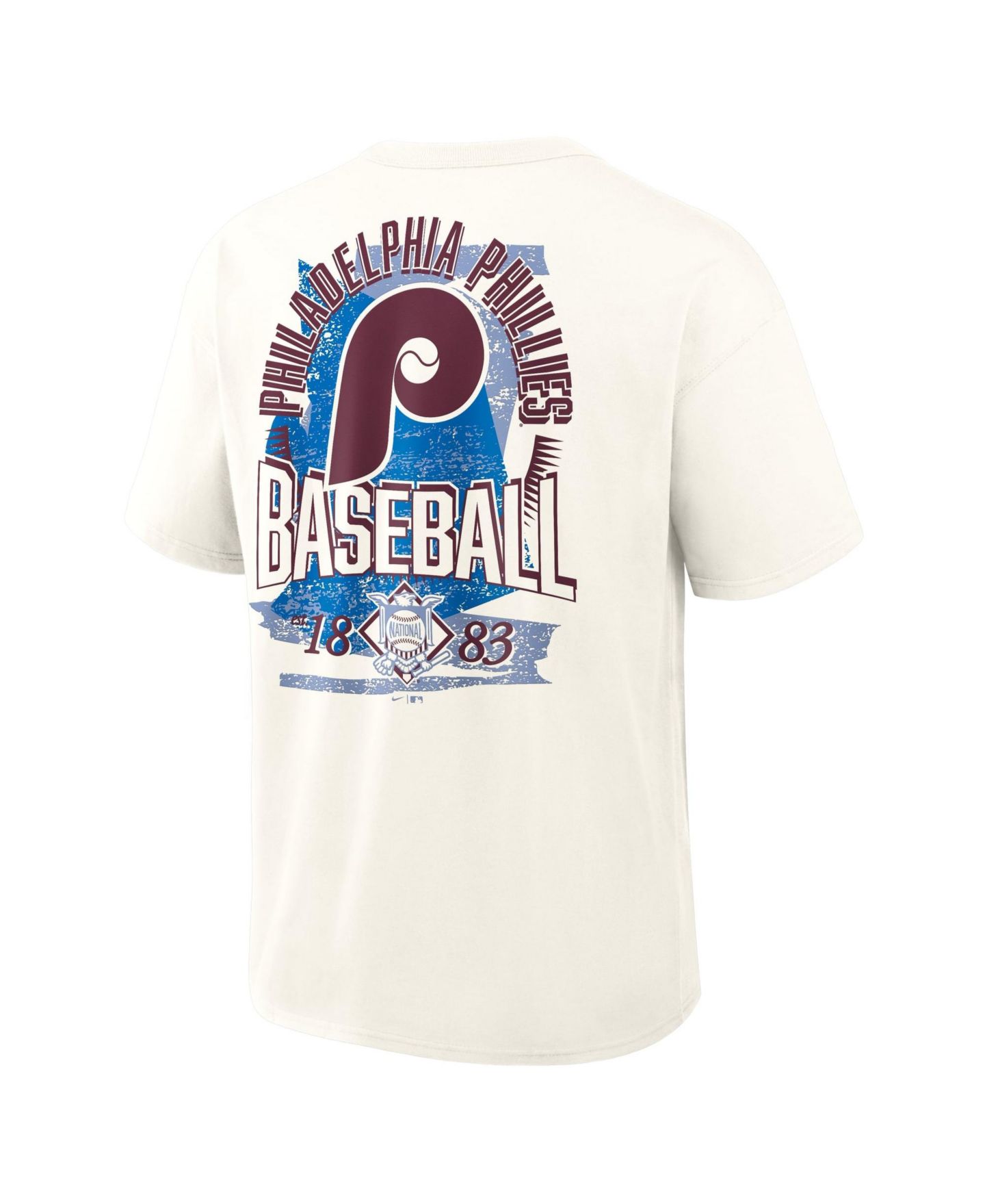 Мужская футболка Nike Cream Philadelphia Phillies Max90 Arch Heavyweight — фото 5