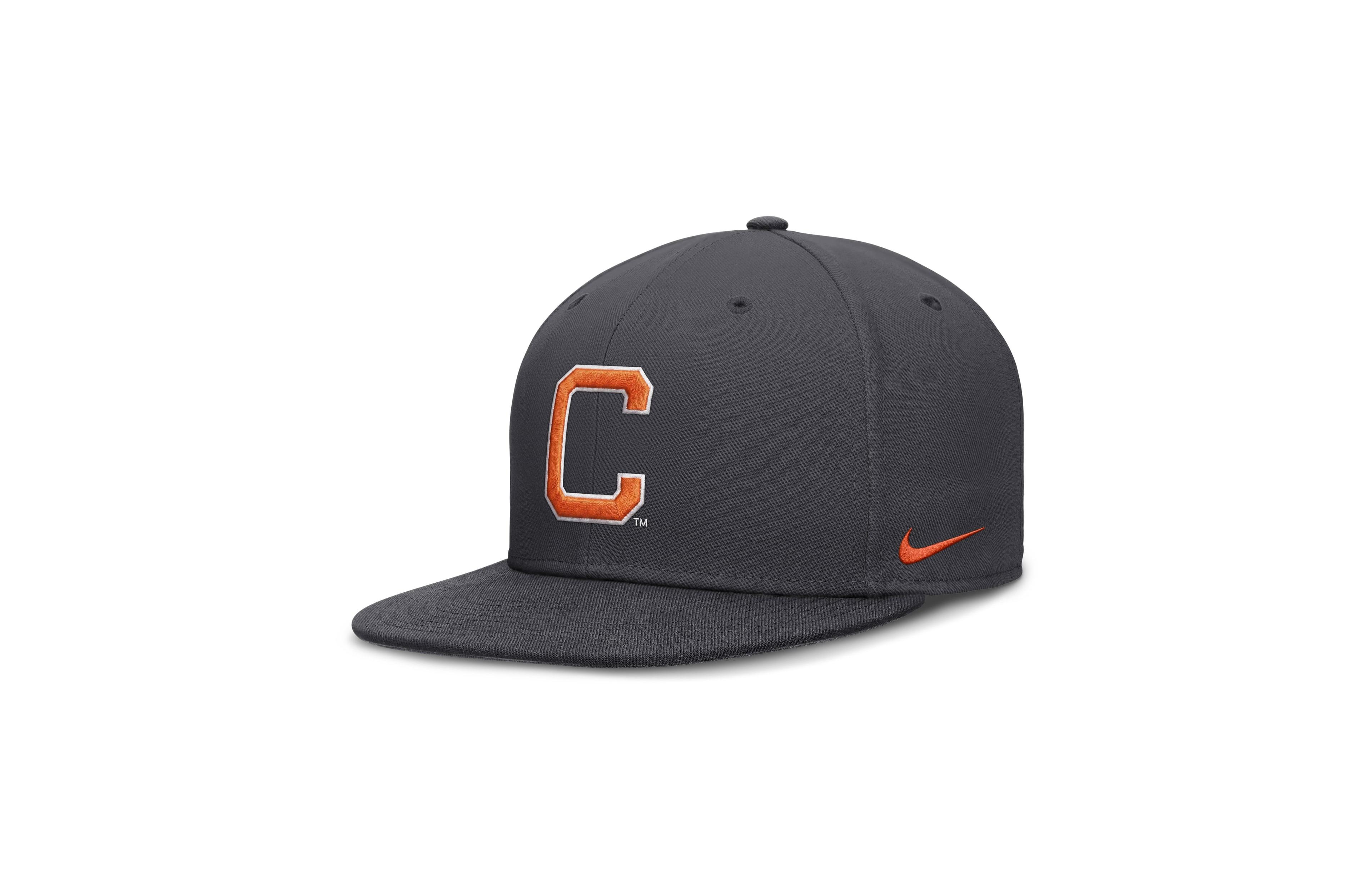 Nike Men's Clemson Tigers Fitted Flat-Bill Baseball Cap