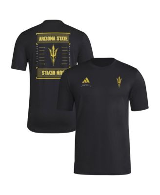 Men's Black Arizona State Sun Devils Locker Football Icon AEROREADY Pre-Game T-Shirt