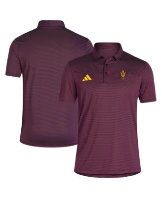 Men's Maroon Arizona State Sun Devils Ultimate 365 Stripe Polo Shirt