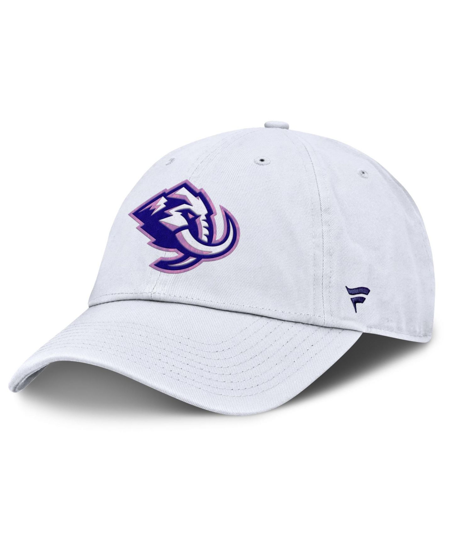 Мужская кепка Fanatics White Utah Mammoth Authentic Pro Hockey Fights Cancer Adjustable Hat — фото 3