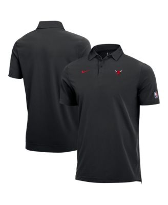 Men's Black Chicago Bulls 2026/27 Dri-FIT Coaches Polo Shirt