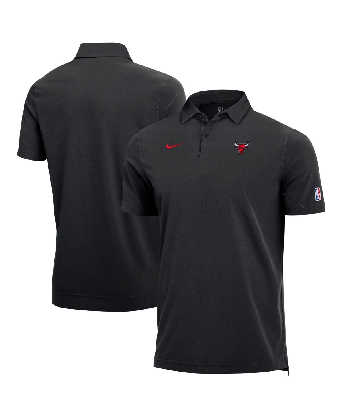 Nike Men's Chicago Bulls 2026/27 Dri-fit Coaches Polo Shirt - Black, Red