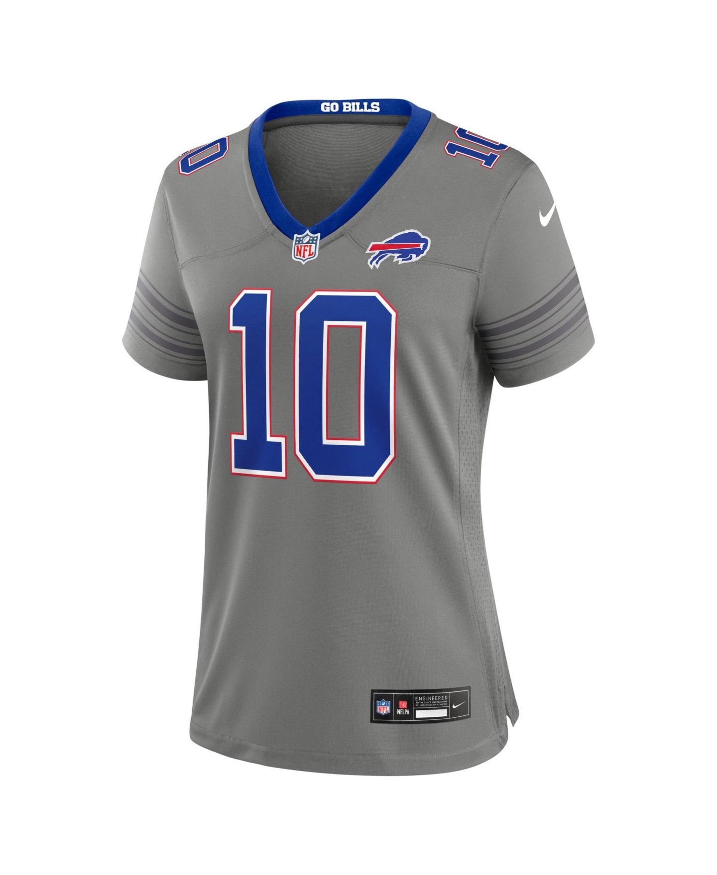 Женский топ Nike Khalil Shakir Gray Buffalo Bills Nickel City Game Jersey — фото 2