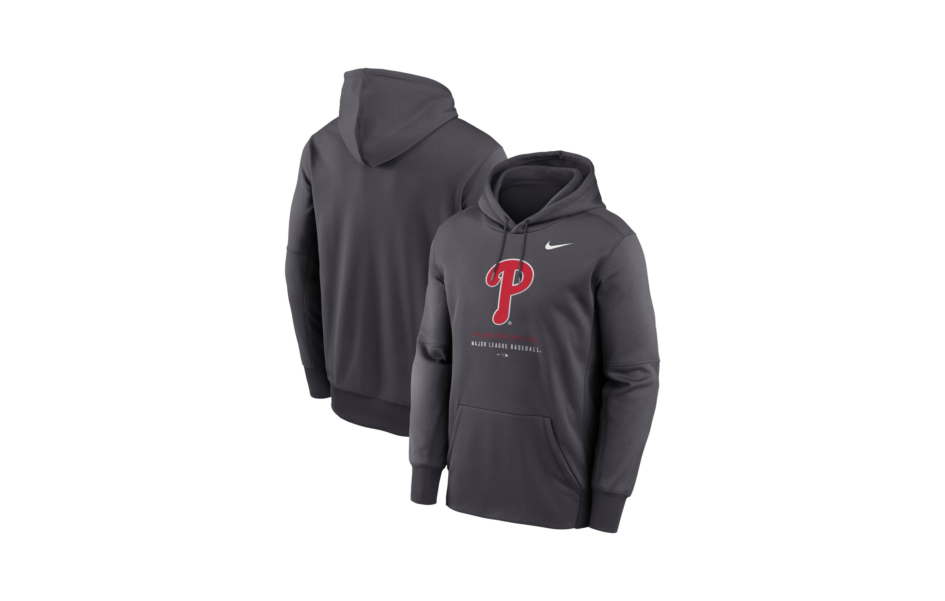 Nike Men's Philadelphia Phillies Two-way Stretch Double-knit Pique Hoodie