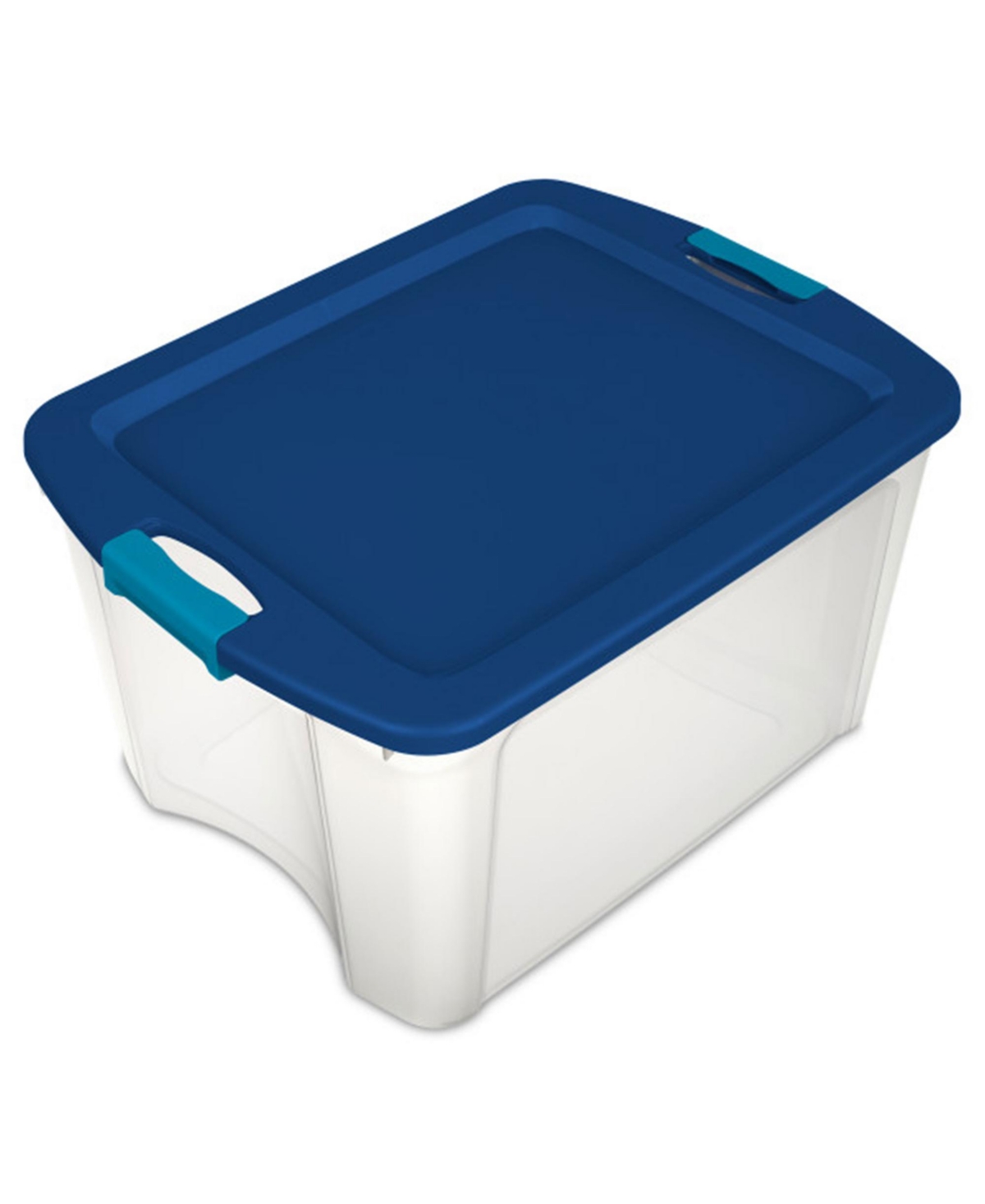 Sterilite Latch and Carry 18 Gallon Plastic Stacking Storage Tote w/ Lid, 12 Pack