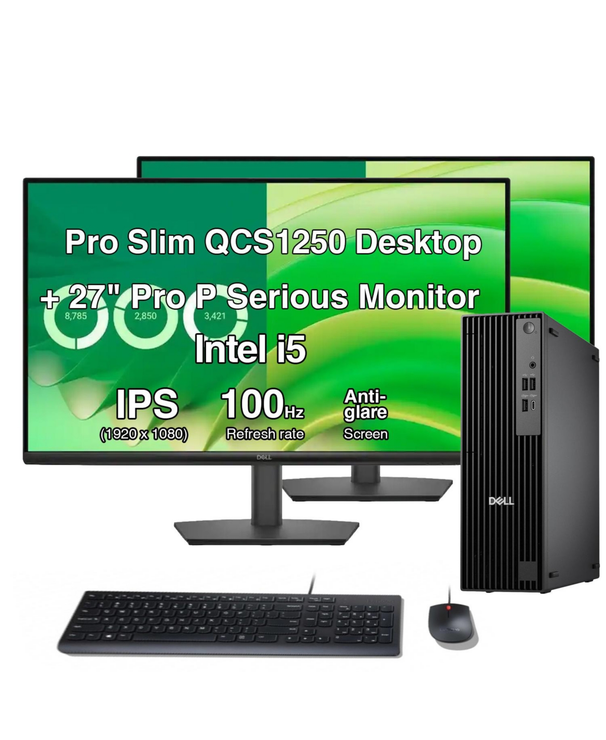Dell Pro Slim QCS1250 14th Gen i5-14500 24" Desktop, 2-Pack