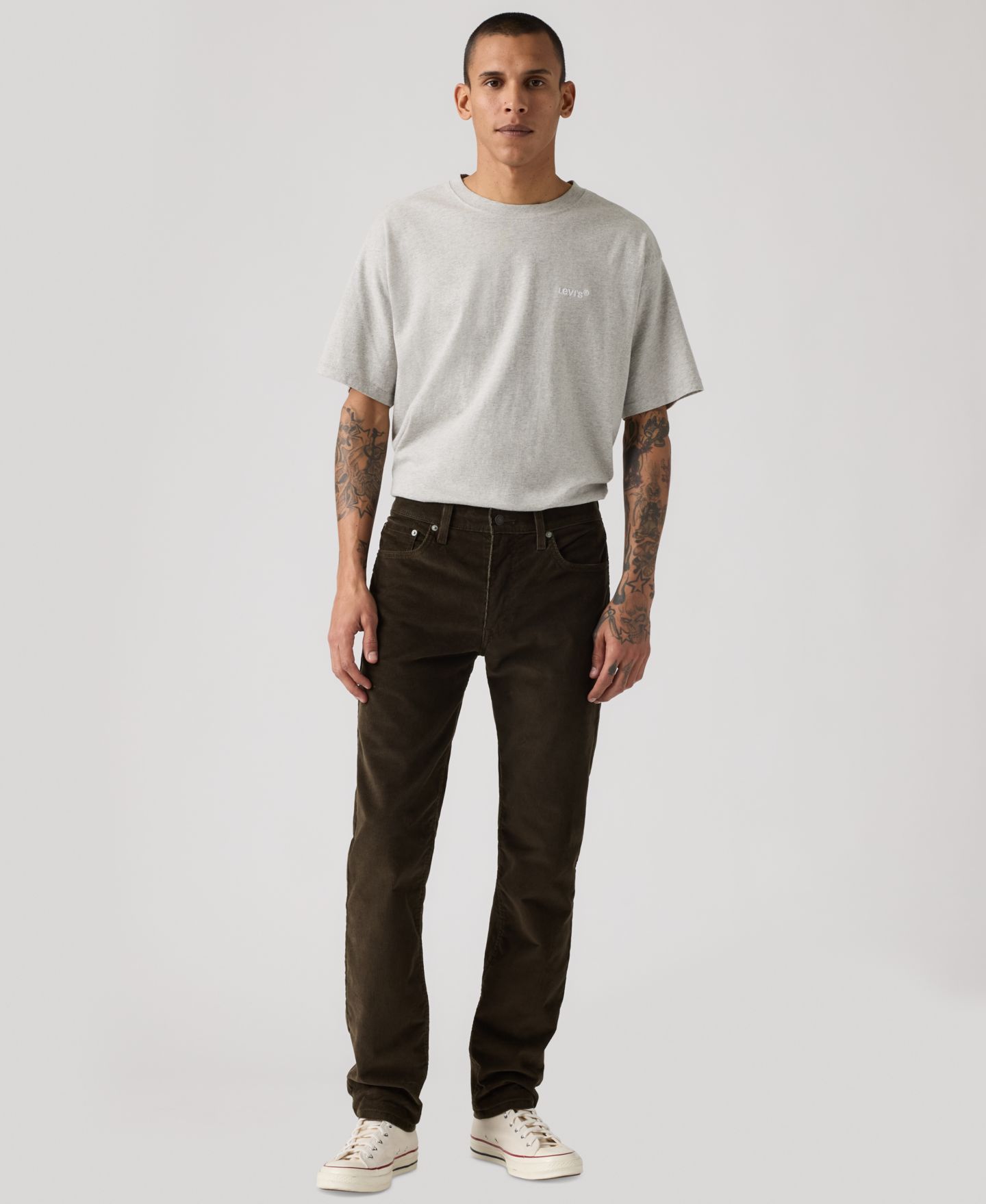 Мужские брюки Levi's 511™ Slim-Fit Corduroy, цвет: Кофейный — фото 2