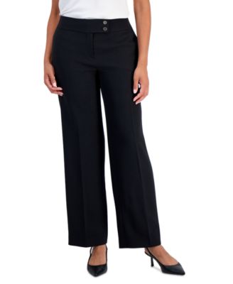 Women's Wide Leg Fly Front Pants