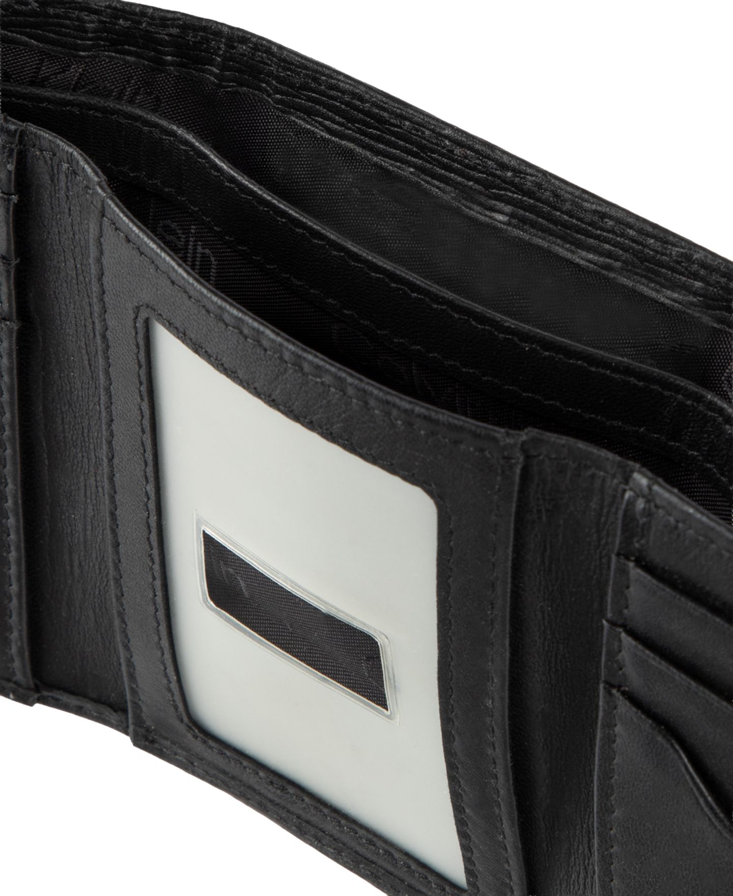 Мужской кожаный кошелёк Calvin Klein тройного сложения, зажим для денег, RFID, 2 предмета — фото 6