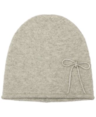 Women's Embellished Bow Knit Beanie