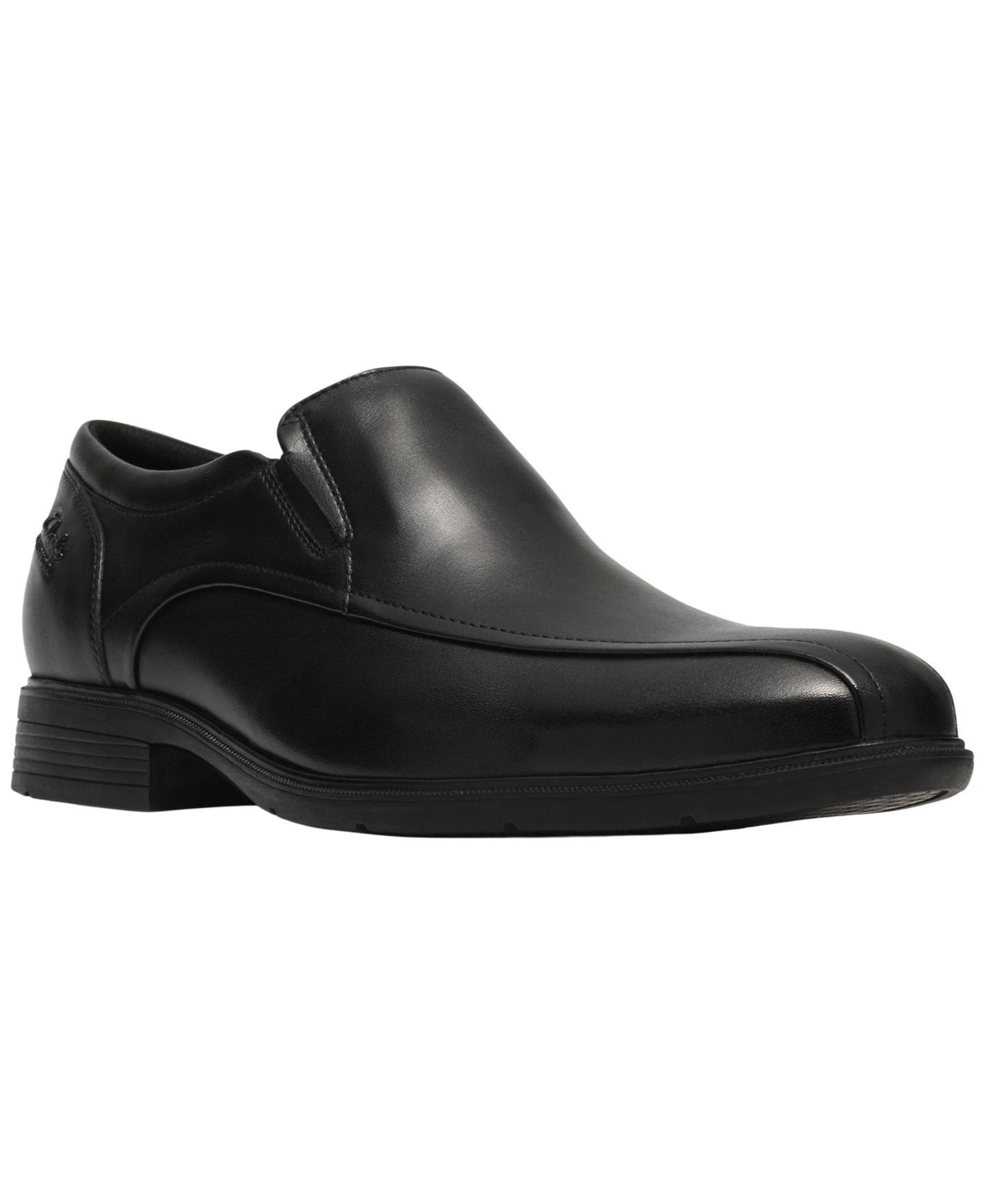Мужские туфли Clarks Steadwell Step Waterproof Leather, цвет: Чёрный кожаный — фото 1