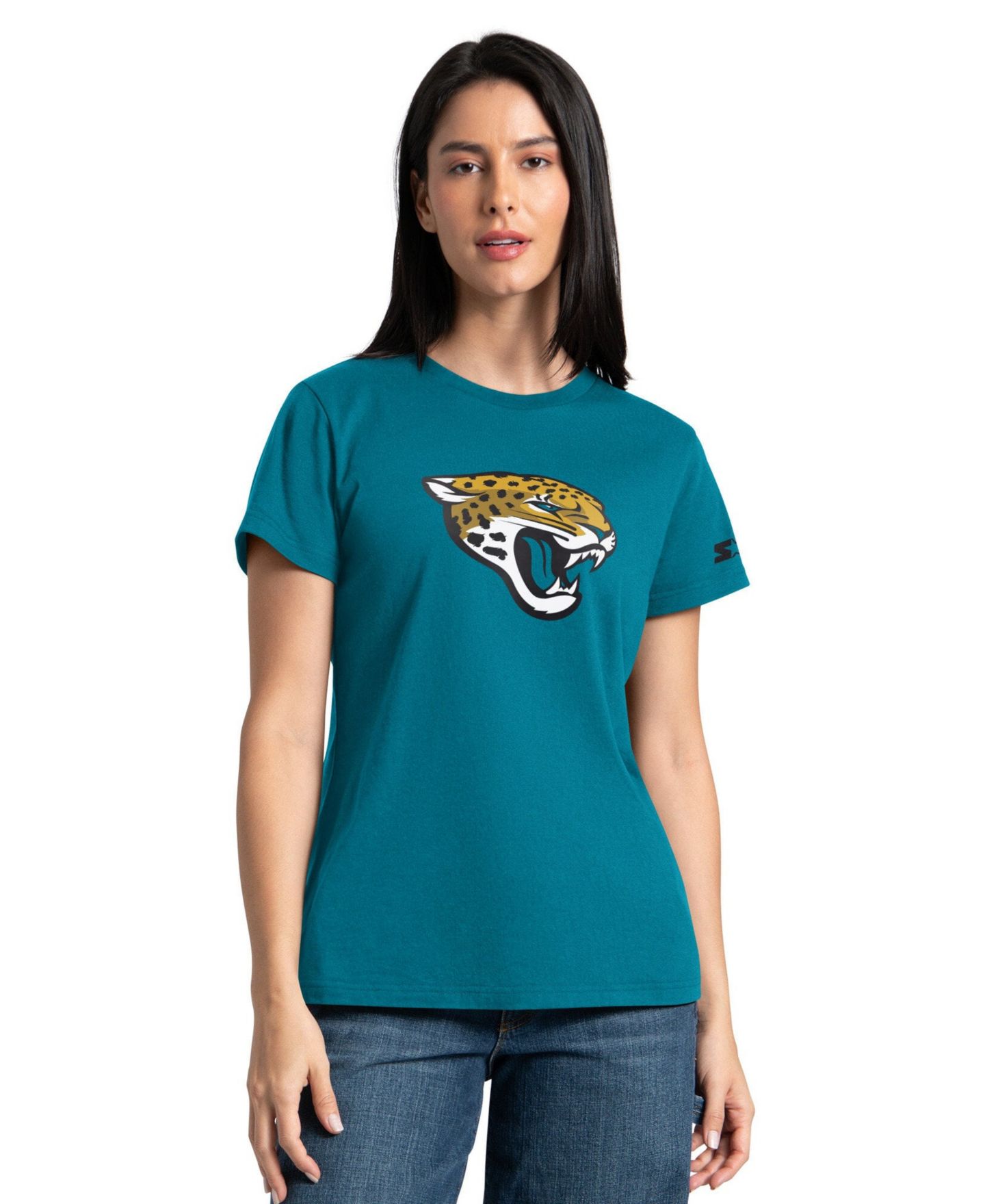 Женские худи Starter Teal/Black Jacksonville Jaguars & T-Shirt Combo Pack — фото 4