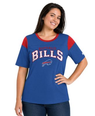 Women's Royal Buffalo Bills Plus Size Linebacker Slub T-Shirt