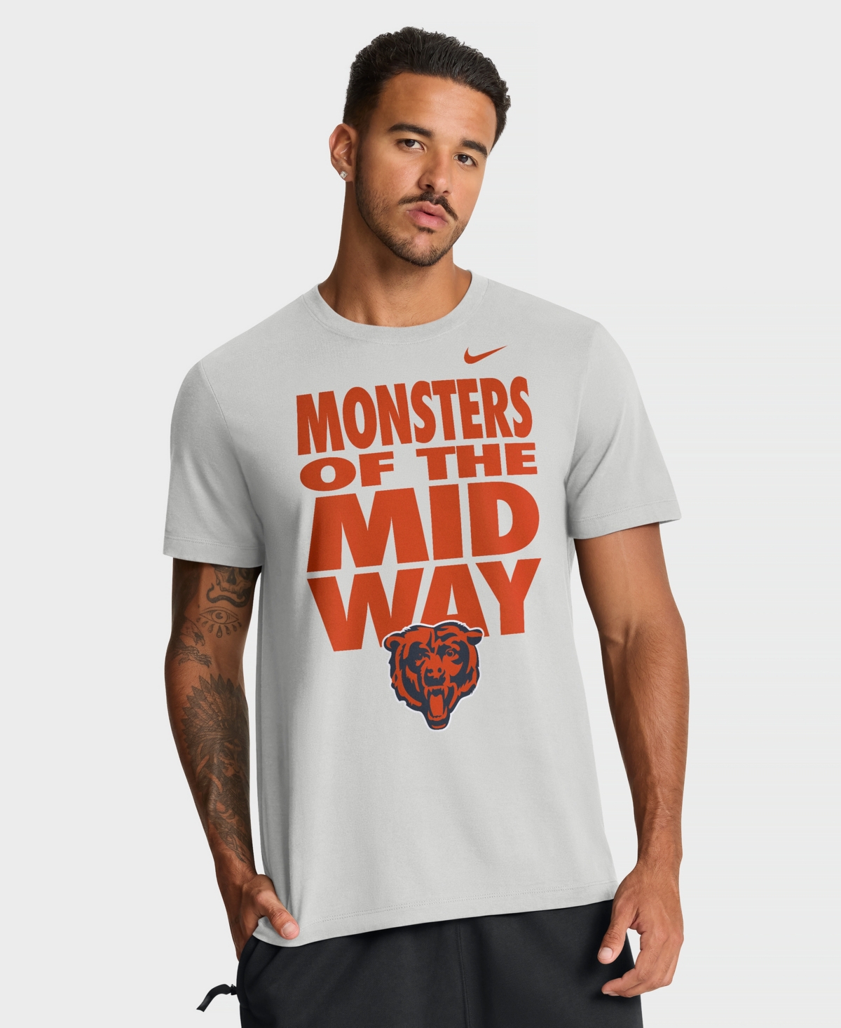 Nike Men's Gray Chicago Bears We Run This T-Shirt