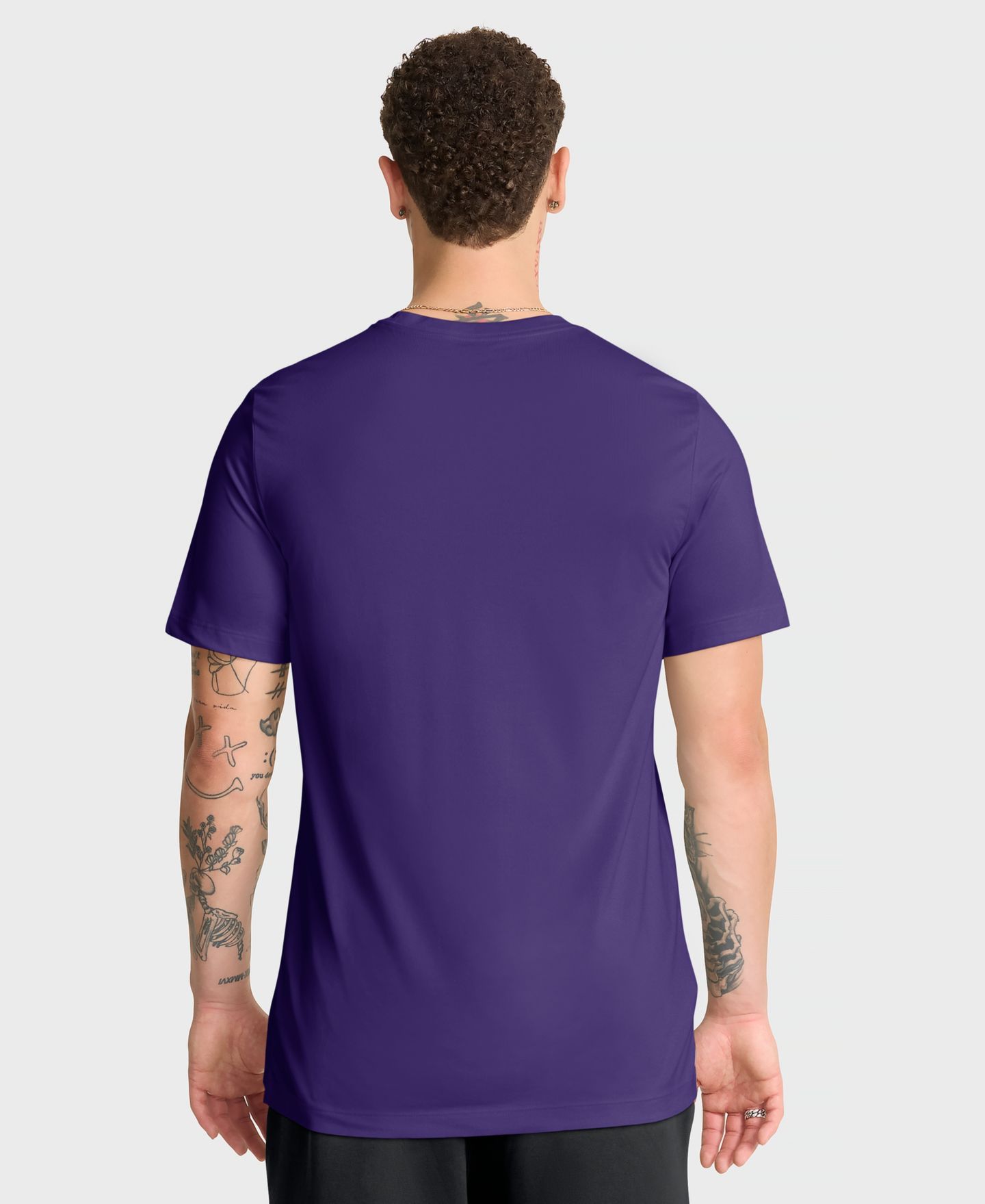 Мужская футболка Nike Purple LSU Tigers Primetime Legend Football Icon Dri-FIT — фото 3