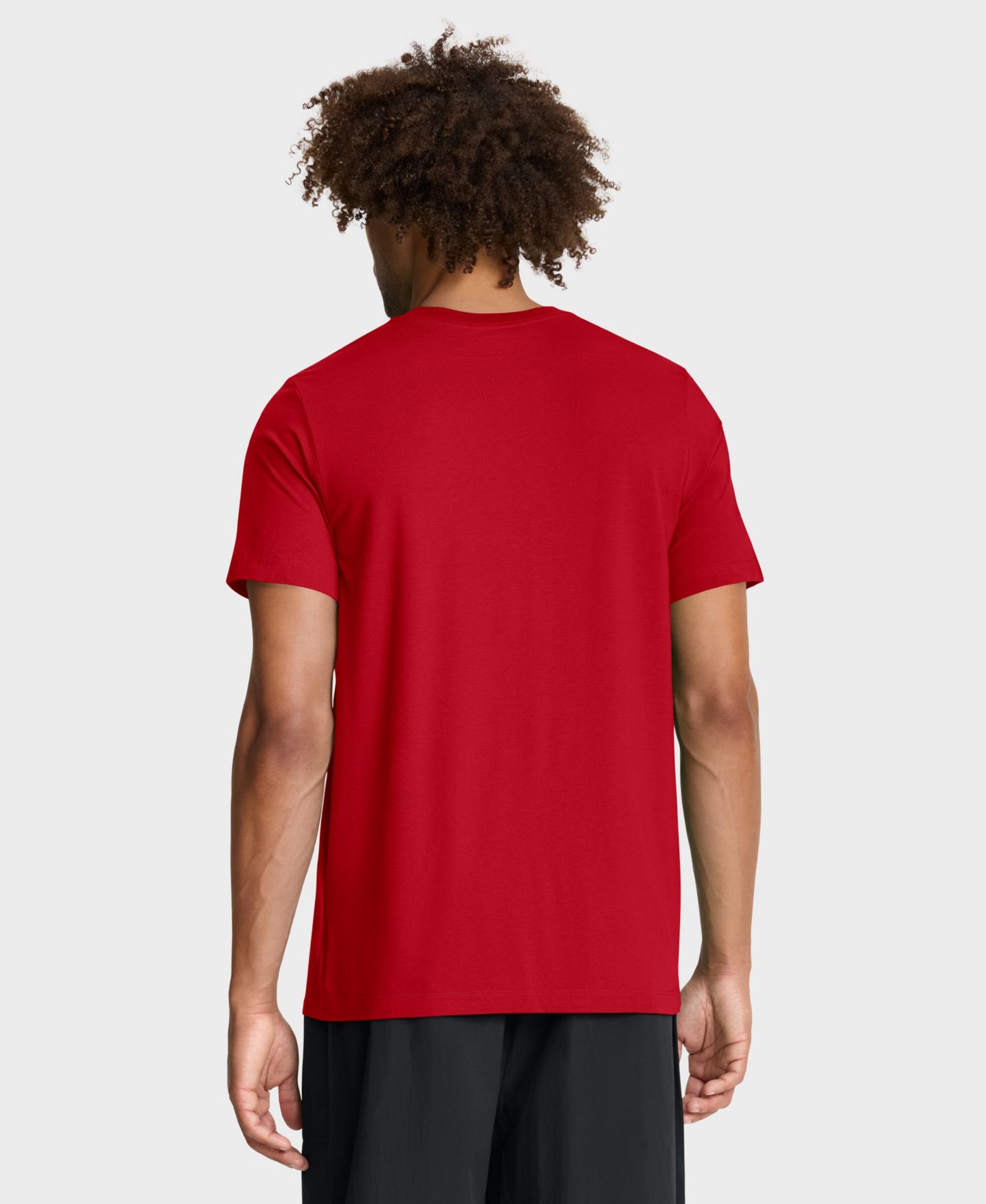 Мужская футболка Nike Red Atlanta Braves Tri-Blend Logo — фото 2